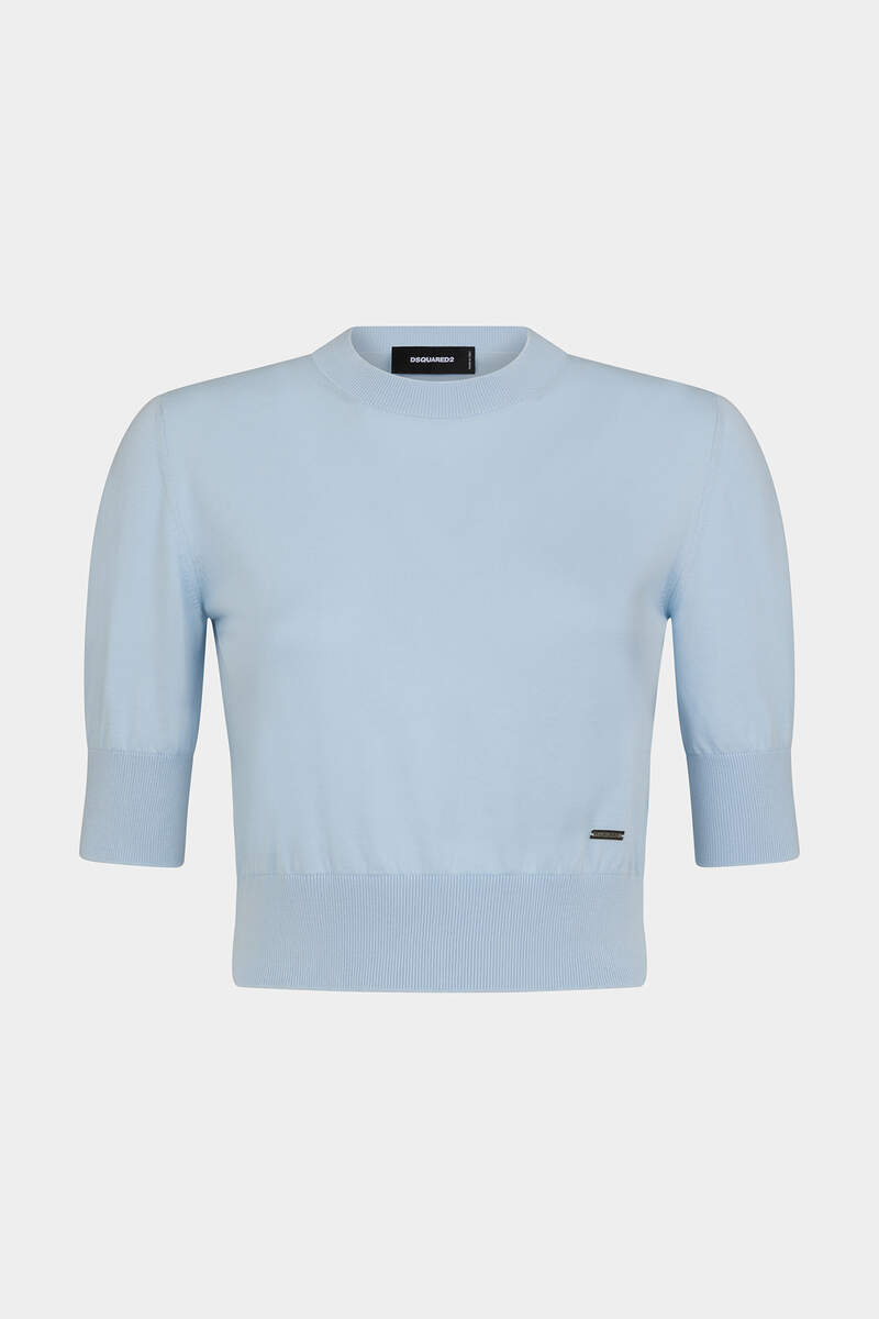 Cropped Knit Pullover image number 1