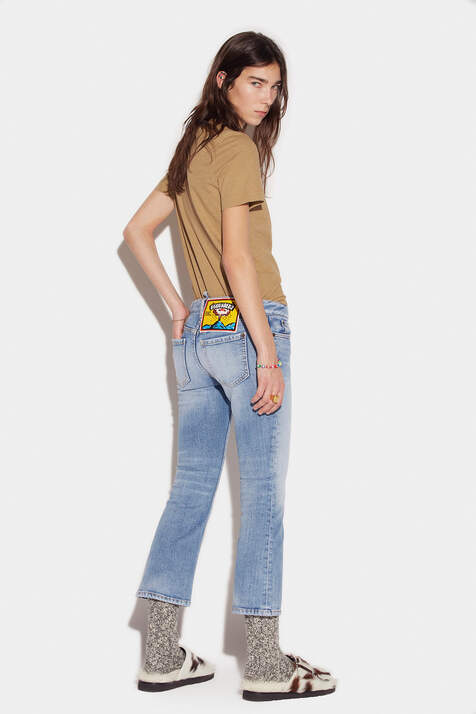 Light Clean Wash Bell Bottom Jeans immagine numero 2