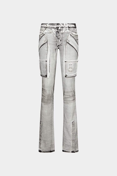 Icon White Coal Wash Trumpet Jeans image number 3