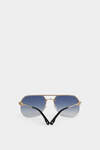 Hype Gold Blue Sunglasses image number 3