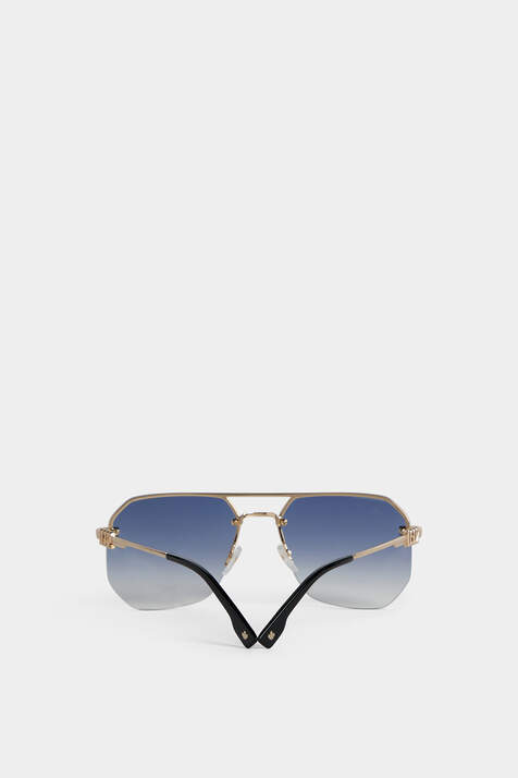 Hype Gold Blue Sunglasses image number 3