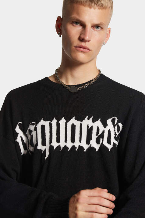 Gothic Knit Crewneck Pullover image number 5