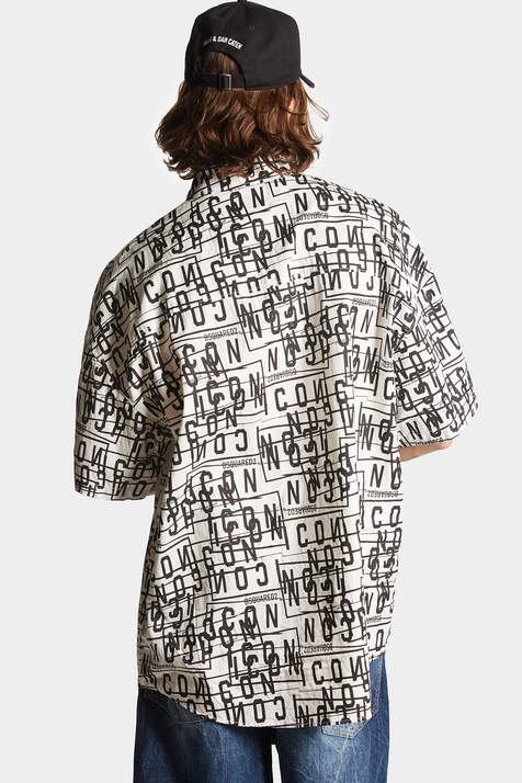 Icon Stamps Oversize Short Sleeves Shirt图片编号2