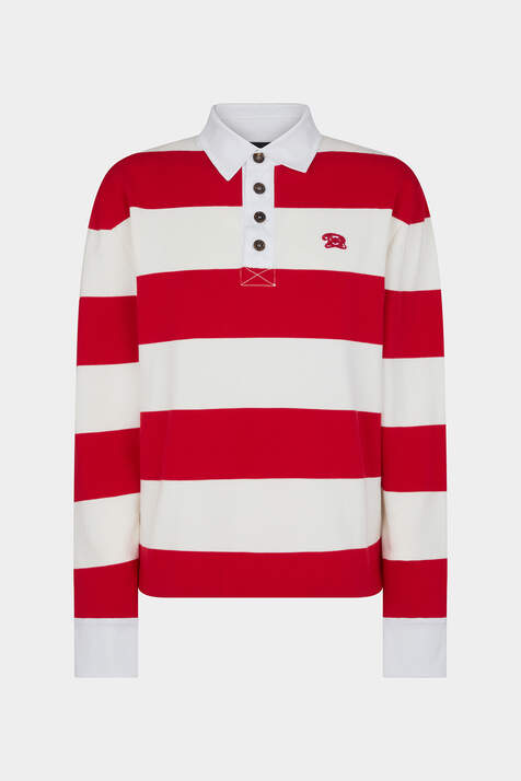 Striped Knit Polo image number 3