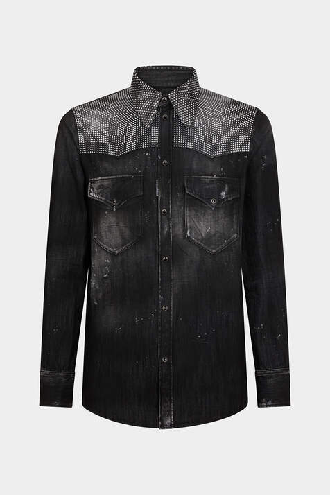 Black Wash Night Fashion Western Shirt 画像番号 3