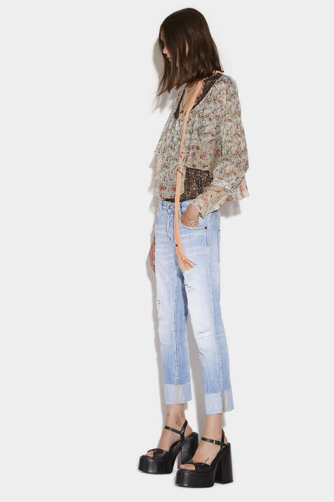 Light L.A. Wash Cool Girl Cropped Jeans