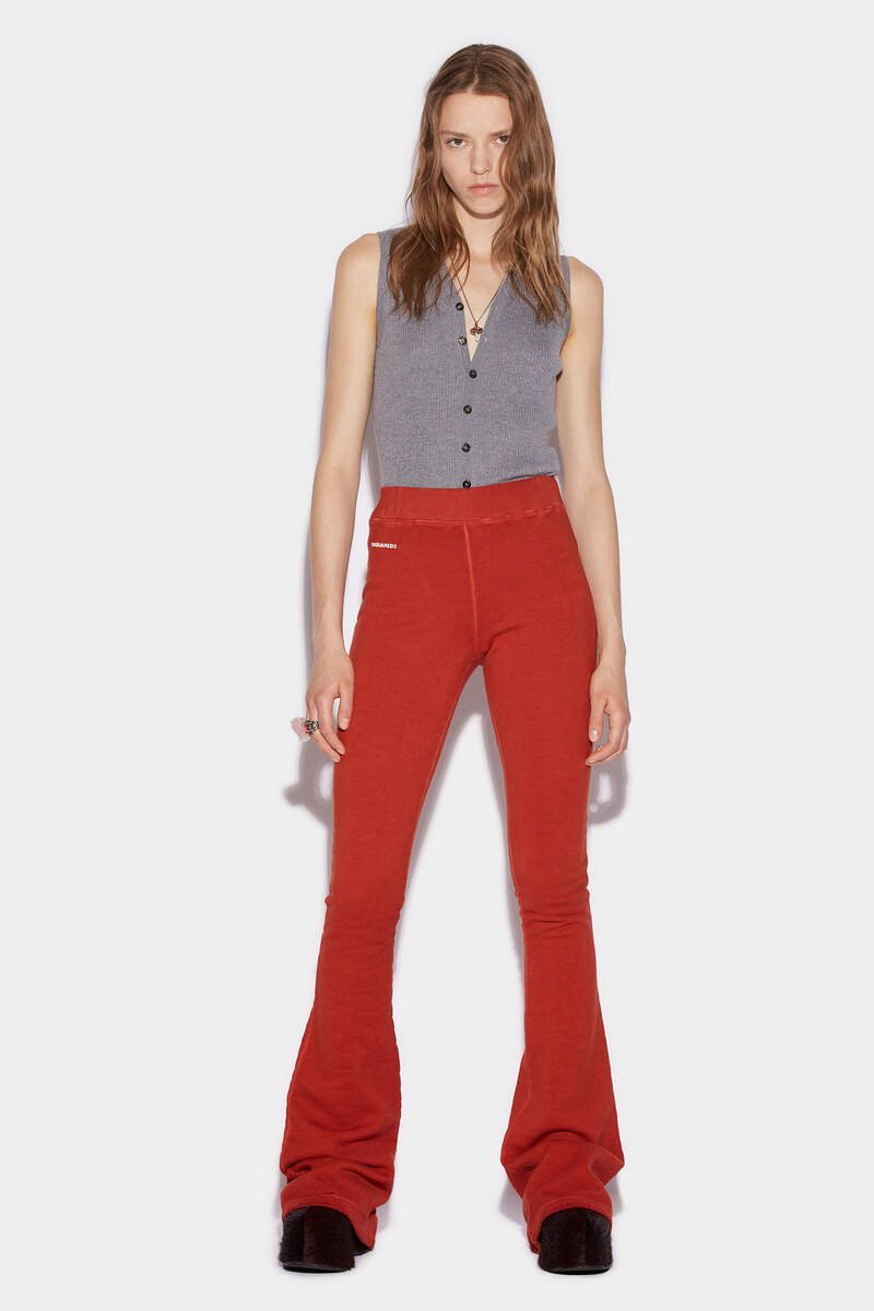 Flared High Waisted Long Trousers immagine numero 3