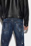 Dark Ripped Wash Skater Jeans image number 3