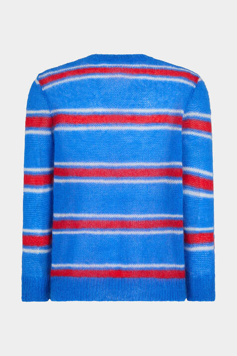 Striped Knit Crewneck Pullover image number 4