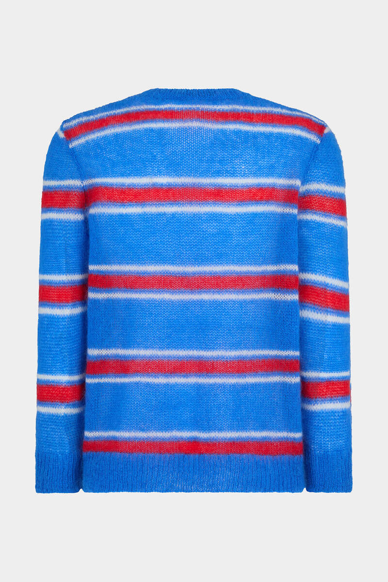 Striped Knit Crewneck Pullover image number 2