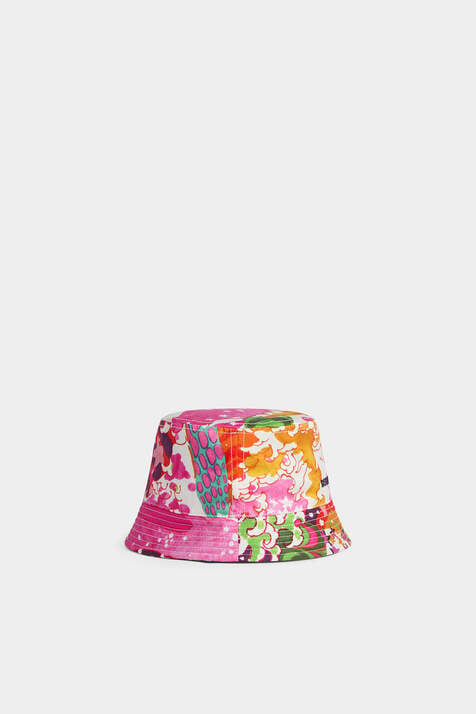 Multicolor Printed Bucket Hat immagine numero 2