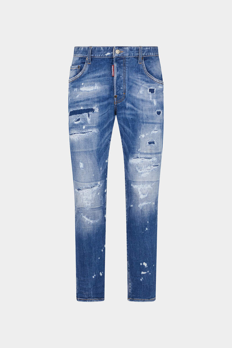 Medium Mended Rips Wash Skater Jeans image number 1