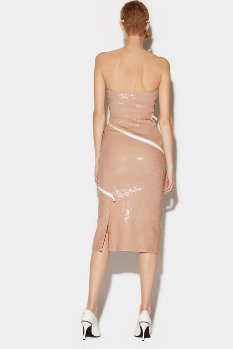 Sequinned Asymmetric Dress immagine numero 2