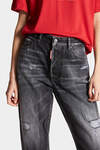 Black Grey Wash Boston Jeans image number 5