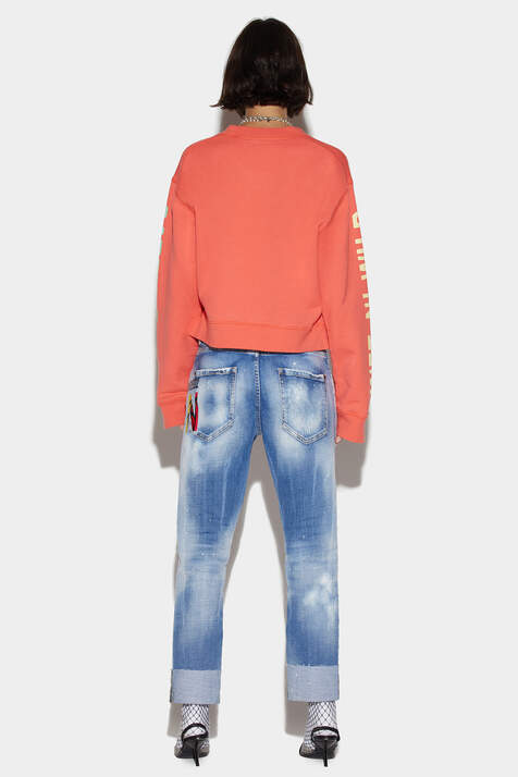 Icon Light Wash Cool Girl Cropped Jeans image number 2