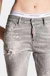 Grey Spotted Wash Cool Girl Jeans image number 5