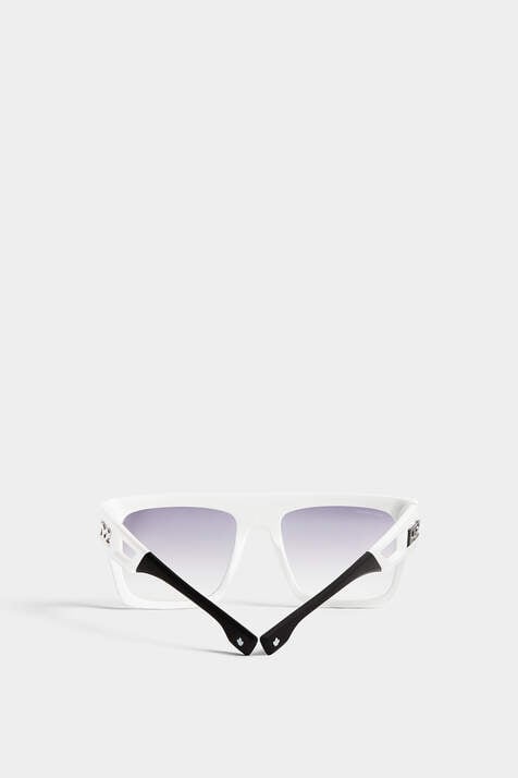 Hype Black White Sunglasses image number 3