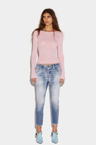 Light Clean Wash Cool Girl Cropped Jeans