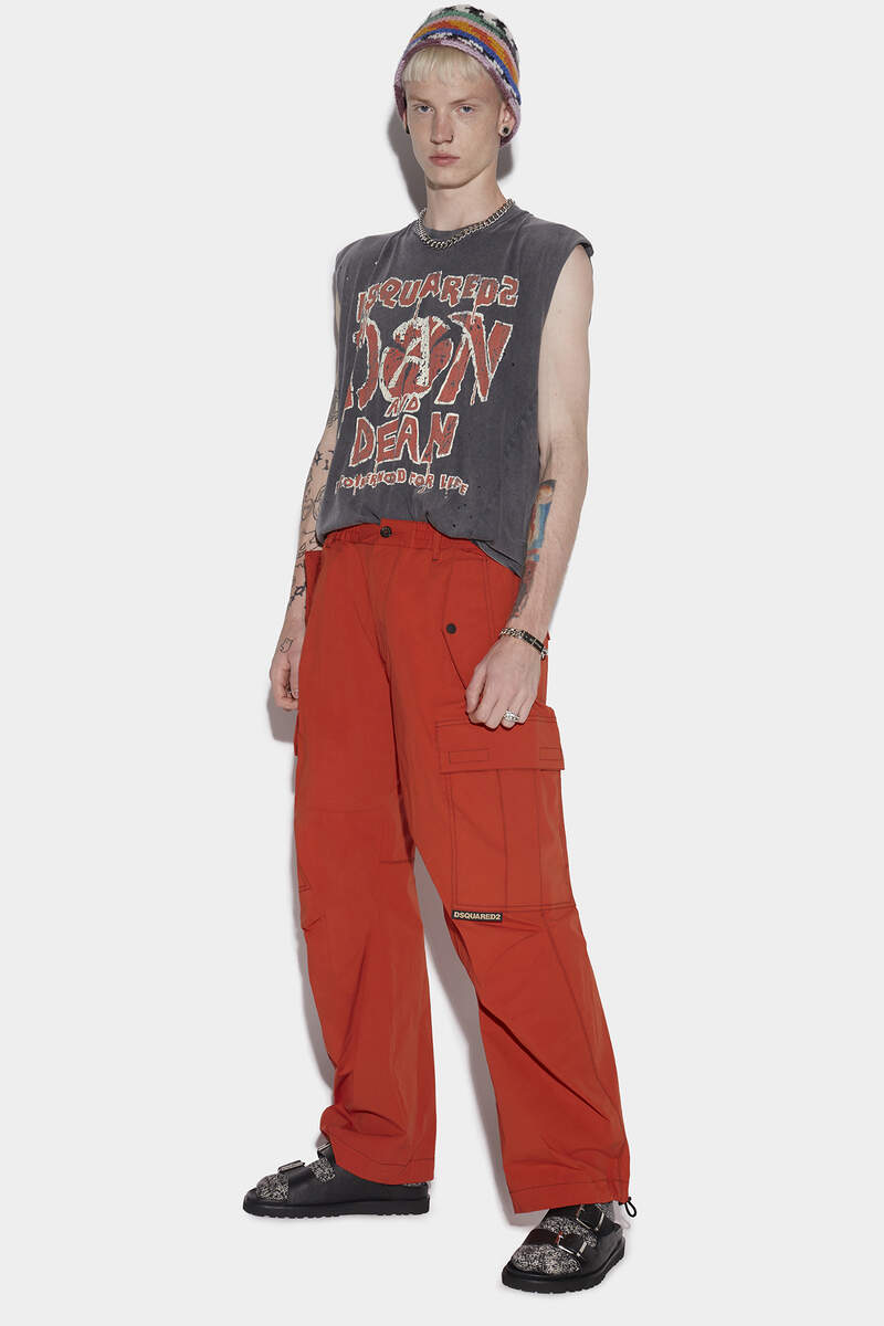 Contrast Stitch Trousers image number 3