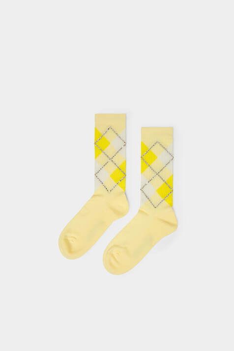 Preppy High Socks With Rhinestones图片编号2