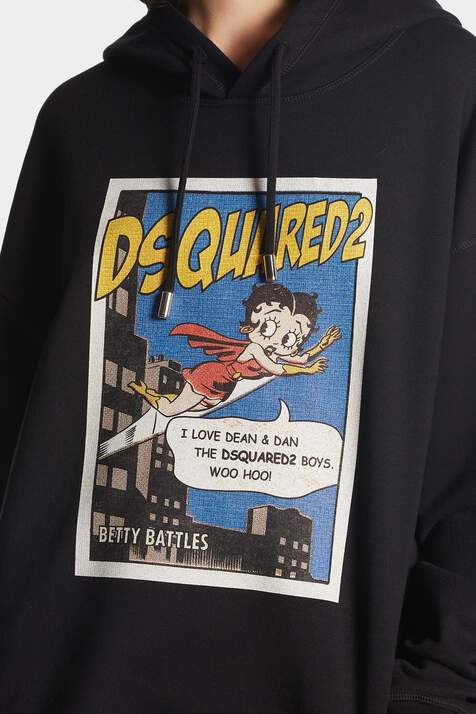 Betty Boop Relaxed Fit Hoodie Sweatshirt图片编号5