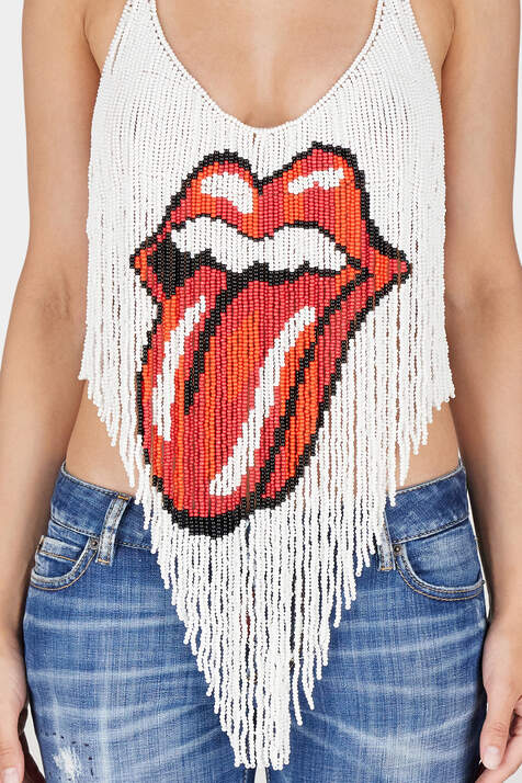 Rolling Stones Embroidery Top immagine numero 3