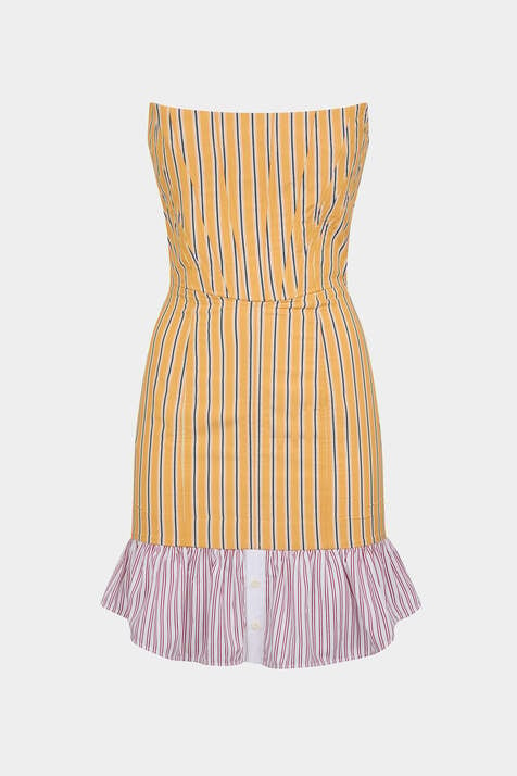 Preppy Striped Bustier Dress número de imagen 3
