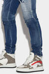 Medium Stapled Clean Wash Slim Jeans image number 4