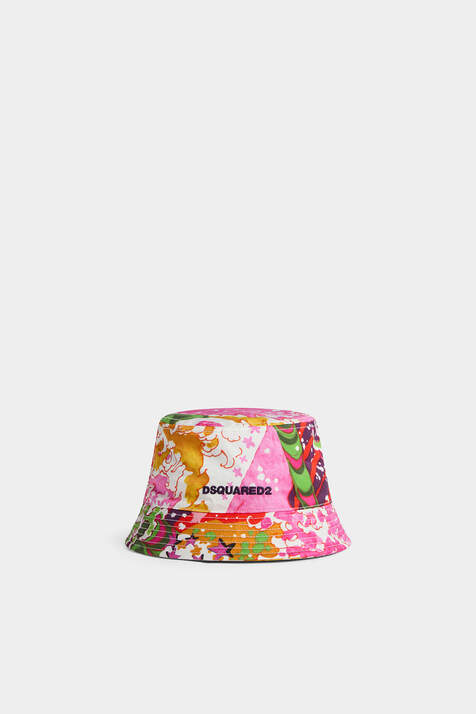 Multicolor Printed Bucket Hat image number 4