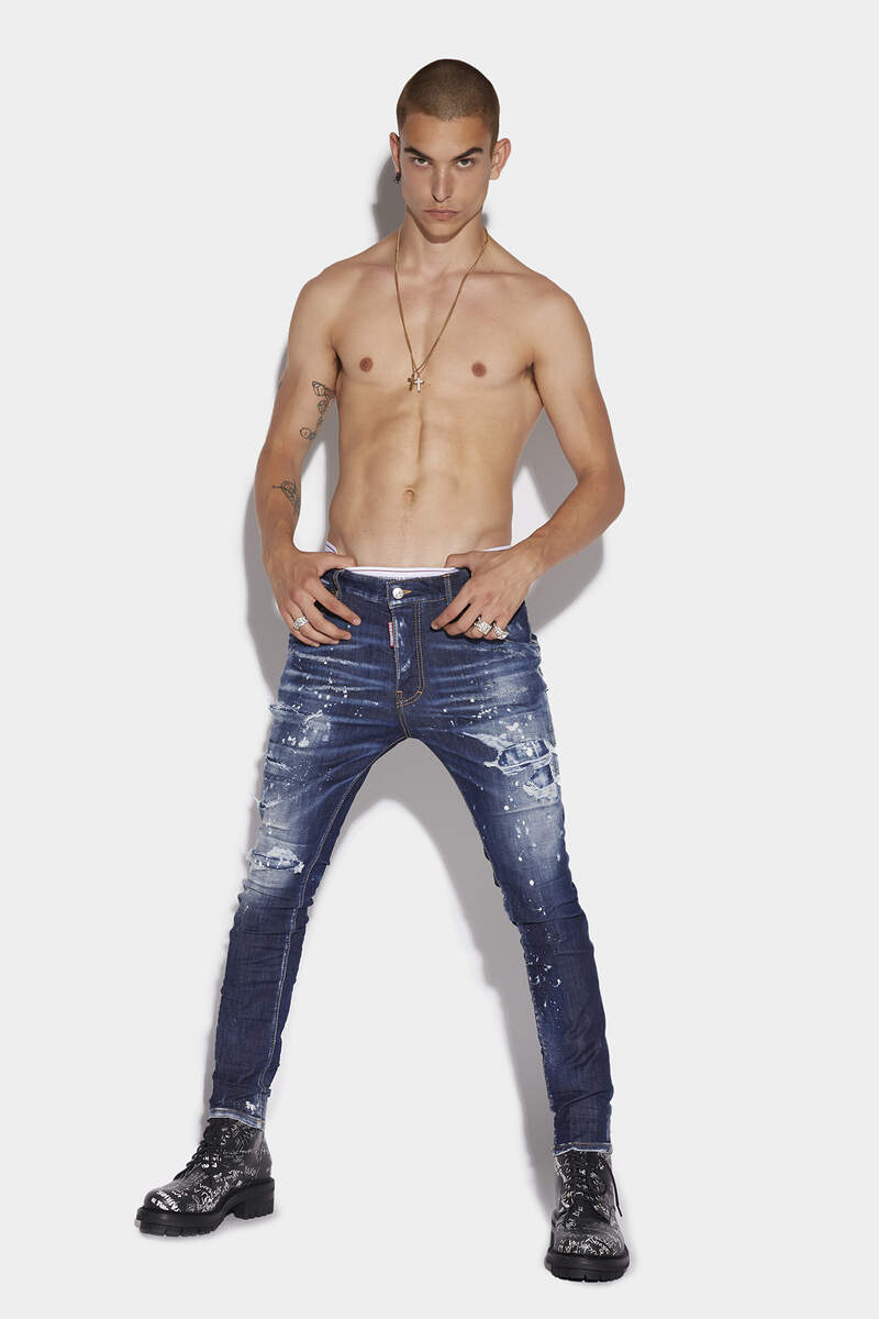 Ripped Bleach Wash Super Twinky Jeans