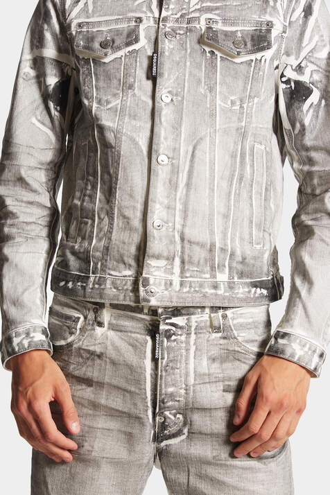 Icon White Coal Wash Dan Jeans Jacket Bildnummer 5
