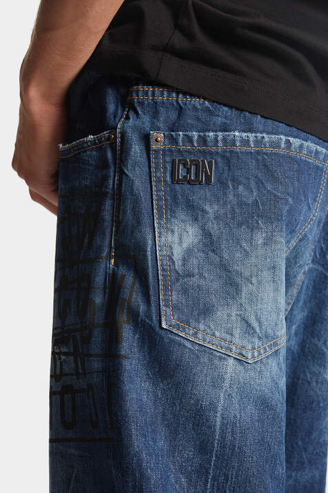 Icon Dark Wash Stamps Bro Jeans image number 6