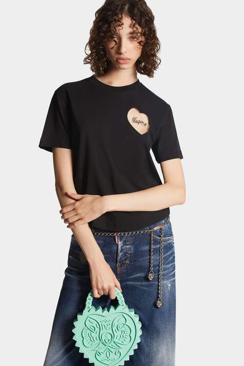 Boxy Fit Heart T-Shirt
