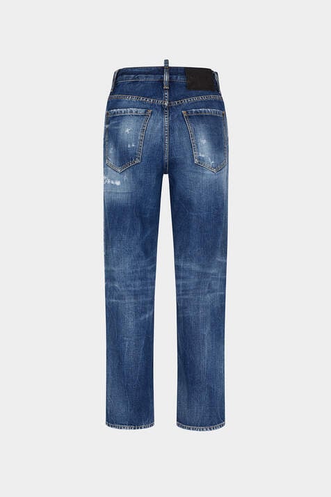 Dark Ripped Wash Boston Jeans image number 4
