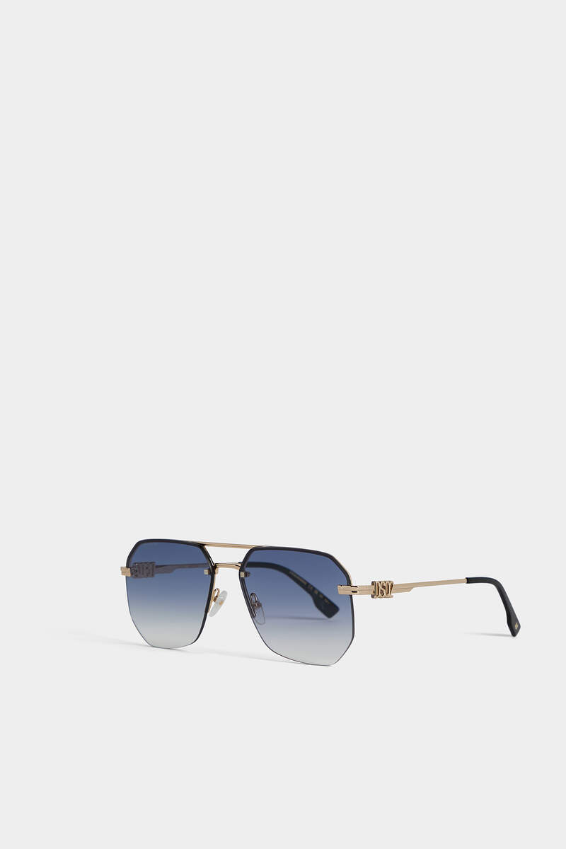 Hype Gold Blue Sunglasses image number 1