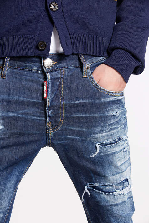 Dark Ripped Wash Super Twinky Jeans image number 3