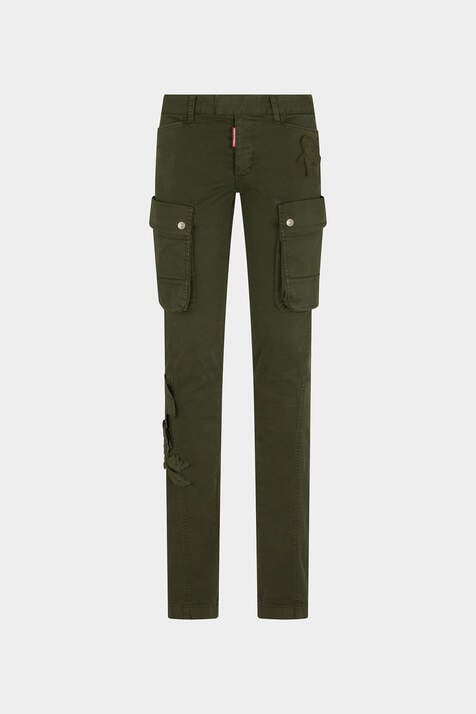 Blossom Patch Flare Sexy Cargo Pants