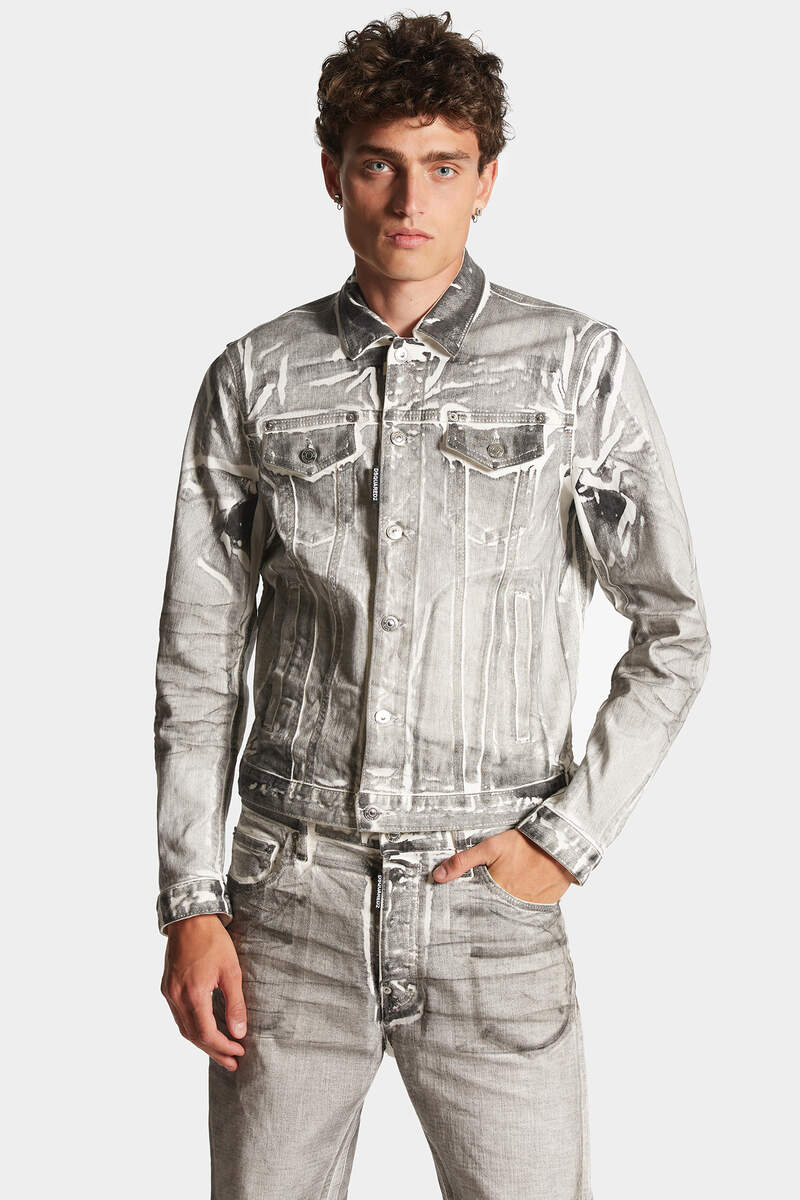 Icon White Coal Wash Dan Jeans Jacket图片编号3