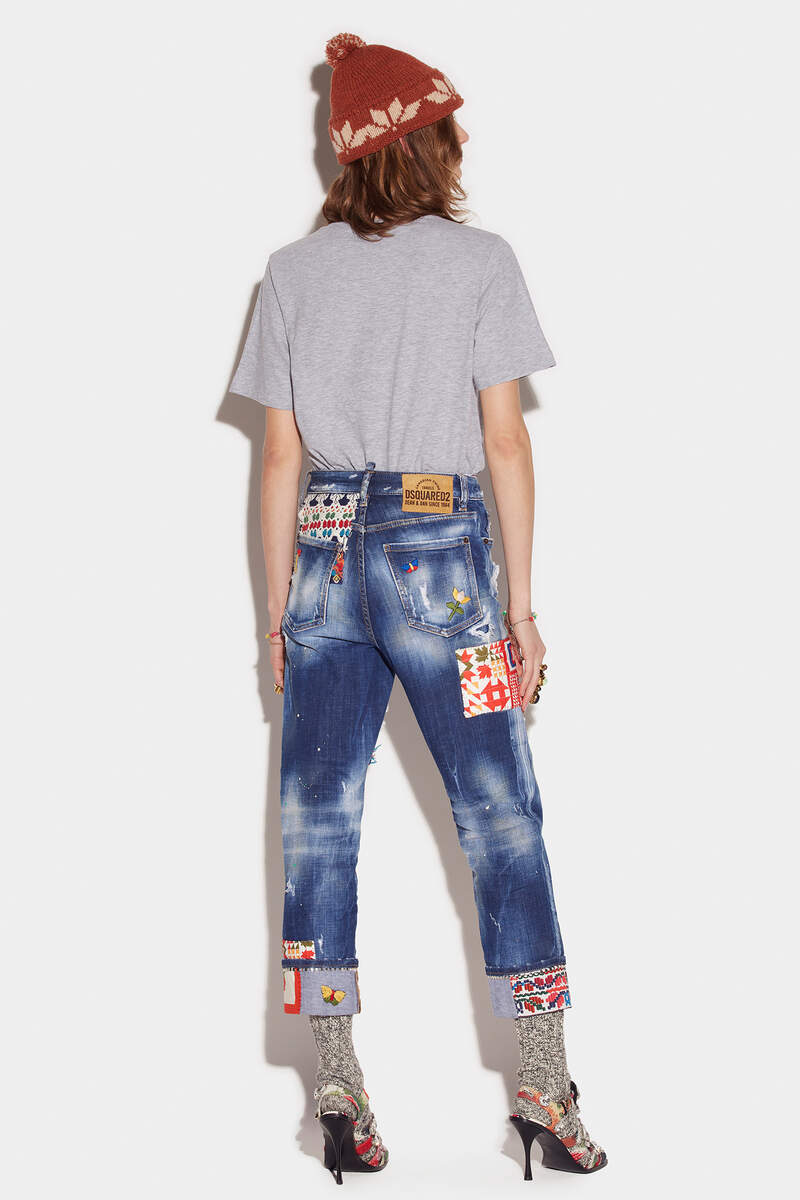 Patchwork Wash Boston Jeans image number 2