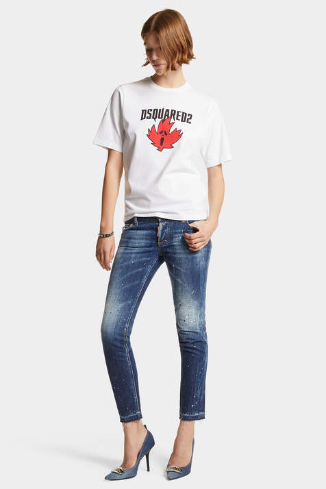 Horror Maple Leaf Easy Fit T-Shirt immagine numero 6