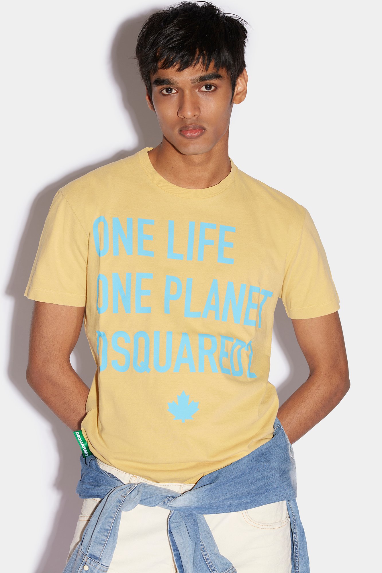 DSQUARED2 ONE LIFE PARTIALLY RECYCLED COTTON T-SHIRT